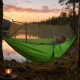 Green Double Camping Hammock with Mosquito Net (250x140 cm, 150 kg)
