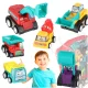 Friction Powered Construction Toy Vehicles, 6 pcs