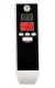 Digital Breathalyzer with Clock, Alarm and Thermometer, Black/White