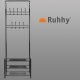Напольная вешалка для одежды Ruhhy с полками для обуви