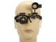 Head Magnifier Glasses with LED Light & 4 Lenses 10x-25x
