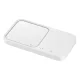 Samsung Wireless Charger Duo 15W with Mains Charger and Cable, White