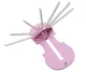 Folding Towel Rack for Bathroom and Kitchen, Pink