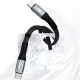 Dudao L10C USB-C to USB-C PD Cable 100W 5A 0.23m - Black