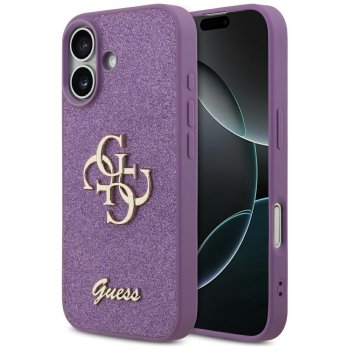 Guess Fixed Glitter Big 4G Phone Case Cover iPhone 17 - purple