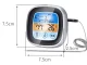 Digital Kitchen Meat Thermometer with Probe Black-Silver
