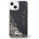Guess iPhone 14 Case Liquid Glitter Marble, Black