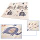 Double-sided Foldable XPE Foam Play Mat Pad Rug for Kids, Elephants-Road, 198x179cm