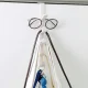 Over the Door Hanger with 5 Hooks No Drilling, White