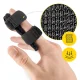 4Fizjo Universal Finger Splint Brace, Black