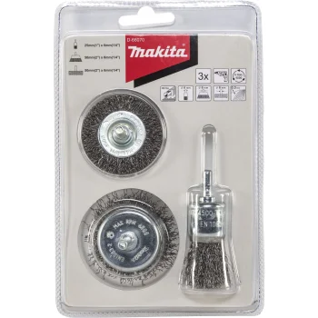Makita D-66070 3-Piece Wire Brush Set