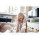 Бортик косичка в кроватку Ricokids 3м, розово-серый