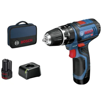 Cordless Hammer Drill Driver Bosch GSB 12V-15 (2x 2.0 Ah)