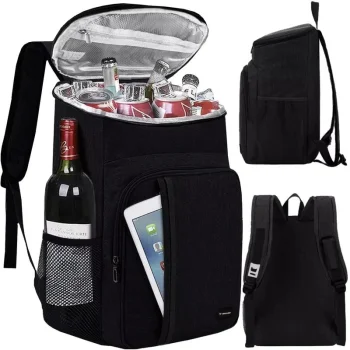 Trizand 00021070 Thermal Picnic Backpack 26L, Black