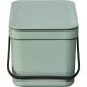 Brabantia Sort & Go Waste Bin, 6 L, Jade Green
