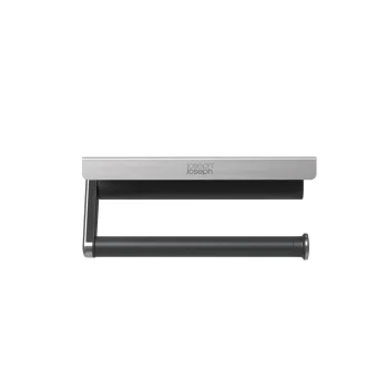 Joseph Joseph RollGrip Under-Shelf Kitchen Roll Holder, Silver