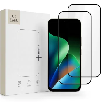 Tech-Protect Glass Fit+ Tempered Glass for Xiaomi Redmi 17 4G / 5G, 2-Pack, Black