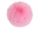 Fluffy Pom Pom Keychain, Faux Fur Bag Charm Key Ring, Pink