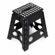 ModernHome Folding Step Stool 15.4 inch, Heavy Duty Plastic Stool with 265 lbs Capacity