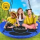 4FIZJO XXL Garden Nest Swing for Kids 120 cm, Blue