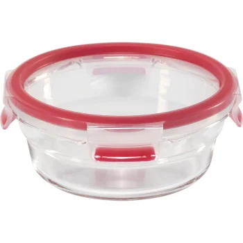 Emsa Clip & Close Glass Food Container 600 ml, Red