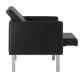 Gabbiano BM18011 Waiting Room Lounge Chair, Black