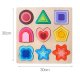 Wooden Shape Sorting Puzzle Educational Montessori Toy for Toddlers