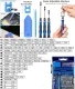 124 in 1 Magnetic Screwdriver Set, Black/Blue