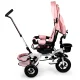 Ecotoys Delux Kids Tricycle with 360° Rotating Seat, Pink