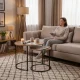 Modernhome Coffee Table Set (2 pcs), Light Oak