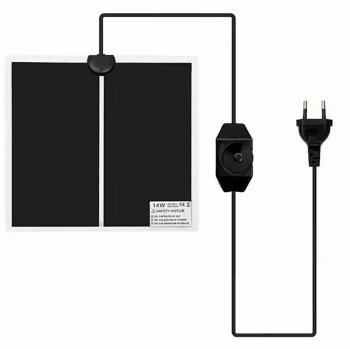 Heating Mat Pad 14W 28x28 cm, Black