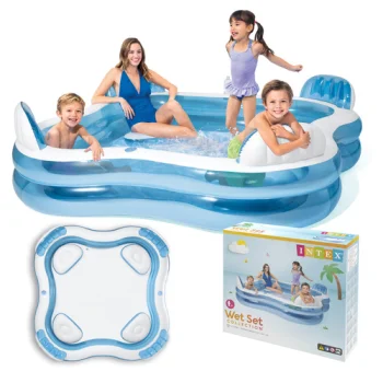 Intex 56475 Inflatable Garden Pool with Seats, 229x229 cm
