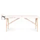ModernHome 2-Section Wooden Portable Massage Table with Carrying Case