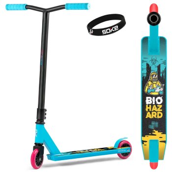 SOKE GO! Pro Stunt Scooter for Tricks and Jumps, Turquoise