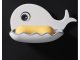 Whale-Shaped Soap Dish with Water Drain (Assorted Colors)