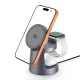 Tech-Protect QI2.2-25W-A48 3-in-1 Magnetic Wireless Charger, Dark Grey