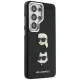 Karl Lagerfeld Saffiano Double Heads Metal Case for Samsung Galaxy S26 Ultra - Black