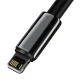USB to Lightning Cable Baseus Tungsten Gold 2.4A 2m Black