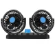Dual Car Fan USB, Black