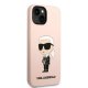 Karl Lagerfeld iPhone 14 Plus Case Silicone Ikonik White