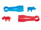 Small educational animals for children who are learning to count and sort, set of 36 el.