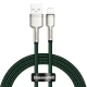 USB to Lightning Cable Baseus Cafule CALJK-A06 2.4A 1m Green