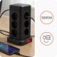 Huslog Tower Power Strip with 6 ft Cord | Vertical Surge Protector for Desk & Office