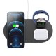 Bezvadu lādētājs Mcdodo CH-7061 3in1 15W (mobilais/TWS/Apple watch) (melns) | Wireless Charger