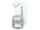 Flat Mop with Dual-Chamber Bucket and Squeezer, White/Grey