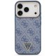 Guess 4G Triangle Logo MagSafe Phone Case Cover iPhone 17 Pro - Blue & Gold