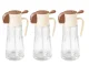 2-in-1 Glass Olive Oil Sprayer and Dispenser 380ml, Beige