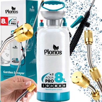 Plonos PL-606 8L Pressure Sprayer 2.1 Gallon Manual Pump for Garden