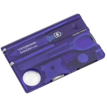 Victorinox SwissCard Lite Multi-Tool Card, Blue Transparent