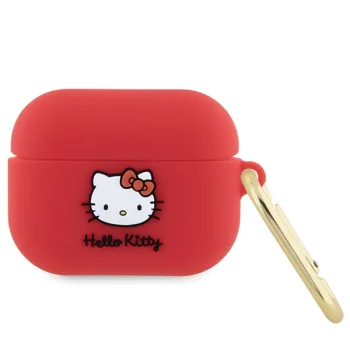 Hello Kitty AirPods Pro Case Silicone 3D Kitty Head, Fuchsia